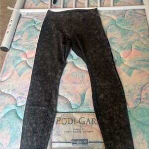 Ivory Ella Acid Wash Leggings